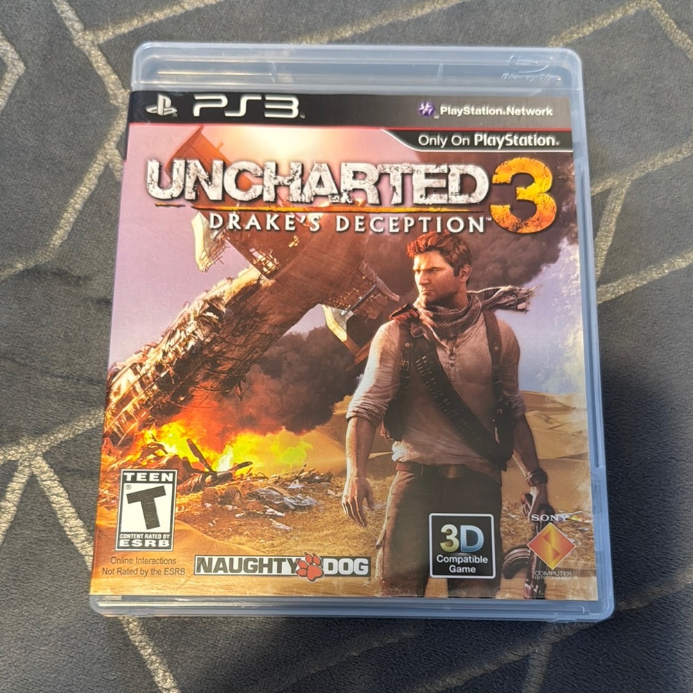 Uncharted 3: Drake's Deception for PS3 - Black Case
